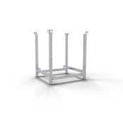 Pallet for | barrier fence | vertical storage | External dimensions: 1020 x 920 x 1215 mm